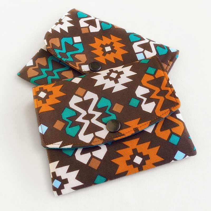 Souhwestern Document Holder Passport Sleeves with Navajo Pattern