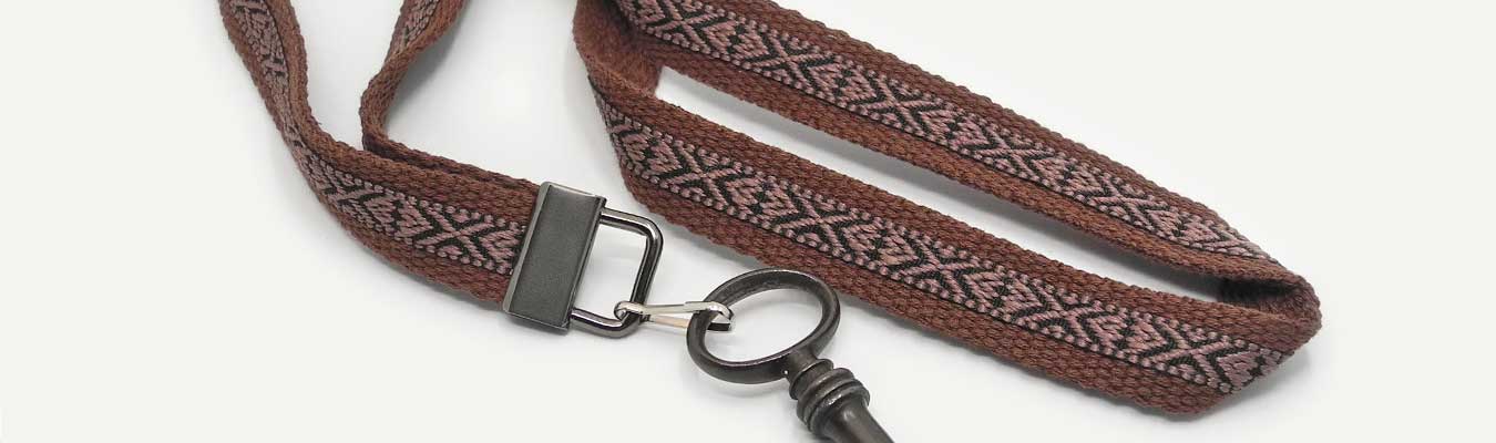 Handcrafted Fabric and Leather Lanyards