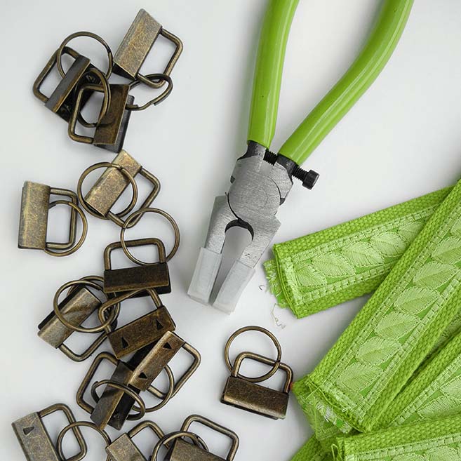 Tools and Hardware for Keychain Wristlets