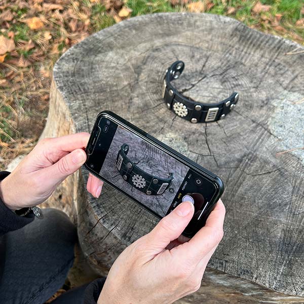 Product photography outside in nature 