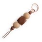 Preview: Small Bag Charm in Shades of Brown and Beige