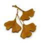 Preview: Mustaerd Yellow Leather Ginkgo Leaf