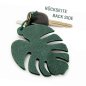 Preview: Back of Monstera Leather Leaf in Pine Green