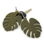 Preview: Monstera Leaf Charm in Olive Green