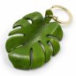 Preview: Green Monstera Deliciosa leather charm