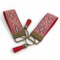 Preview: Tiny Red Key Fob with Boho Style Tassel