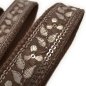 Preview: Brown Keychain Wristlet with Embroidery