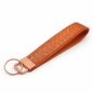 Preview: Keychain Wristlet with Rose Gold Key Ring in Burnt Orange