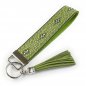 Preview: Green Keychain Wristlet with Tassel