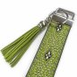 Preview: Green Boho Keychain with Velveteen Tassel