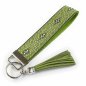 Preview: Green Wristlet Keychain with Tassel