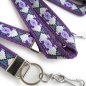 Preview: Purple Aztec Canvas Lanyard