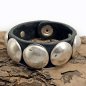 Preview: Leather Cuff »Concho Nero«