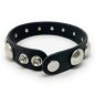 Preview: Black Leather Concho Bracelet