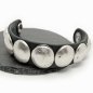 Preview: Leather Wristband with Conchos