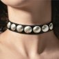 Preview: Concho Leather Choker with big Rivets