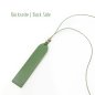 Preview: Bohemian Style Leather Pendant Necklace in Sage Green