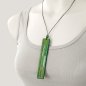 Preview: Handcrafted grasses pendant with leather cord