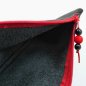 Preview: Black and Red Leather Pouch with Zipper