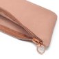 Preview: Leather Pencil Case with rose gold zipper
