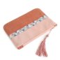 Preview: Small Linen Pouch with Zipper and Tassel