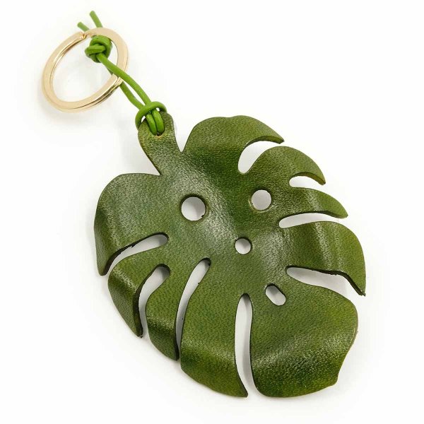 Preview: Monstera Leaf Leather Charm