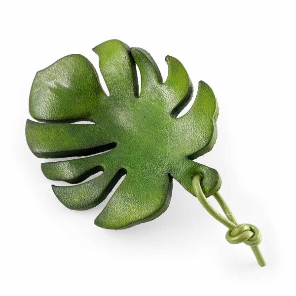 Preview: Monstera Leaf Leather Keychain