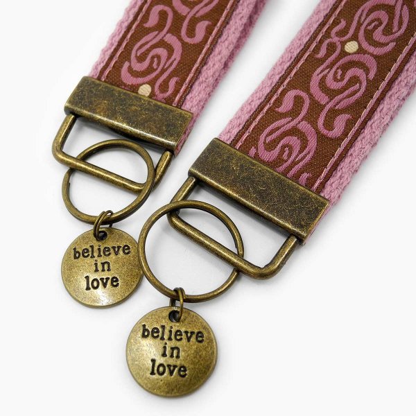 Preview: Art Nouveau Wristlet Keychain »Believe in Love«