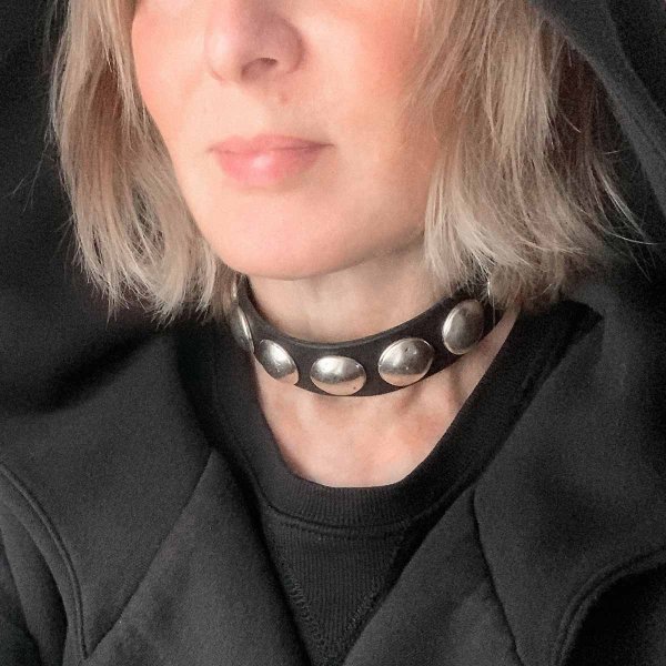 Ladies' Punkrock Style Leather Choker