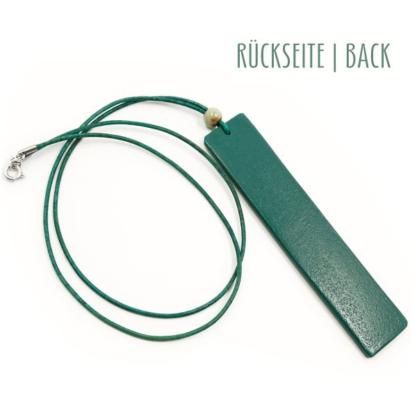 Reverse Side of Leather Necklace