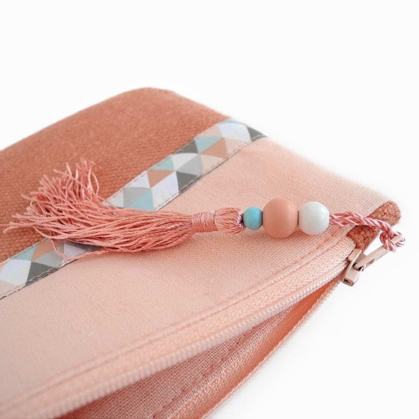 Preview: Bohemian Zipper Pouch with Tassel