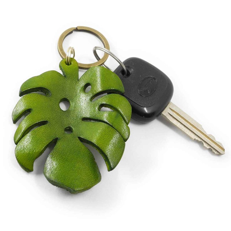 Monstera Deliciosa Talisman handcrafted from leather