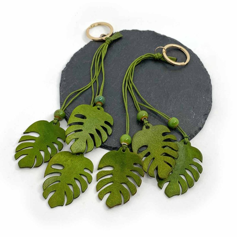 Urban Jungle Style Monstera Keychain