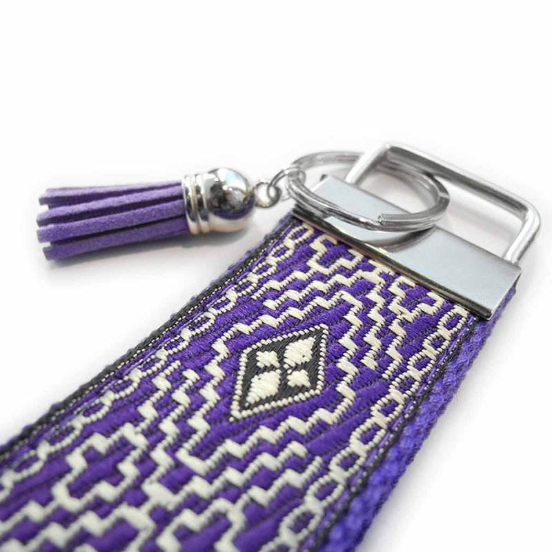Bohemian Style Keychain Wristlet with Tassel