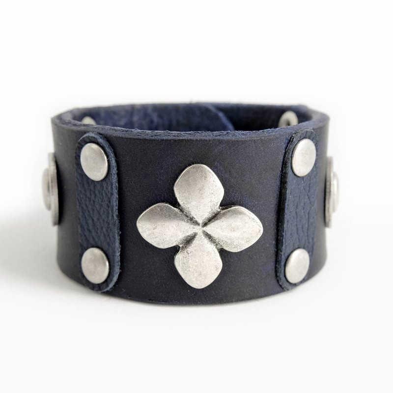 Unique handcrafted leather bracelet for women