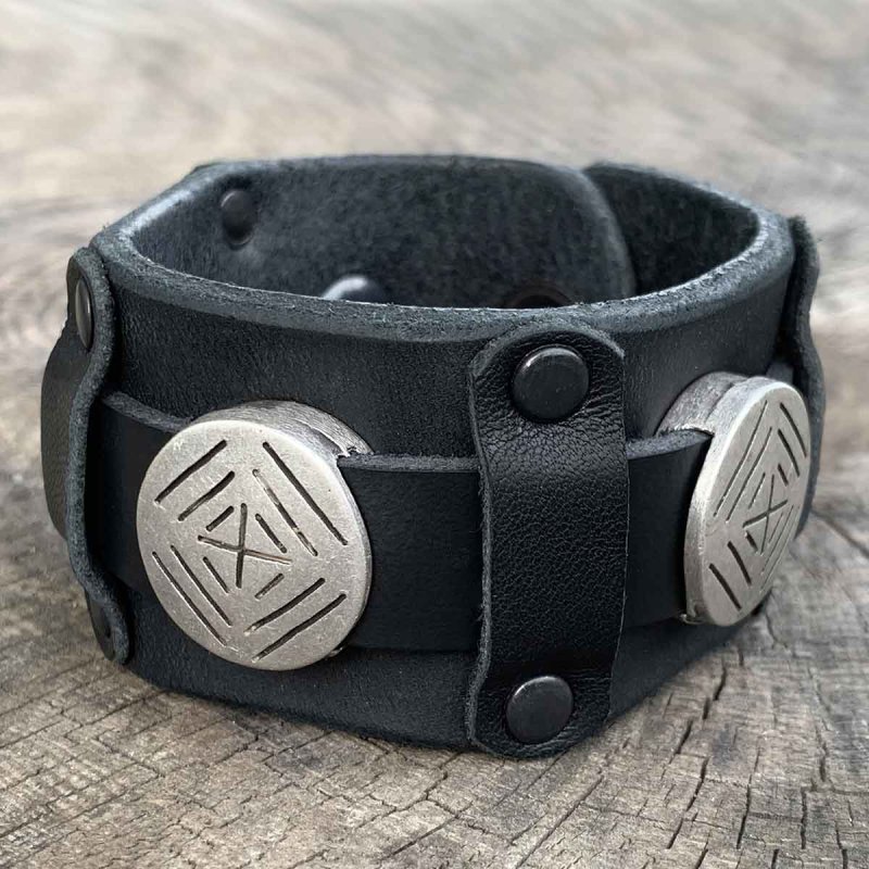 Leather Cuff »Viking«