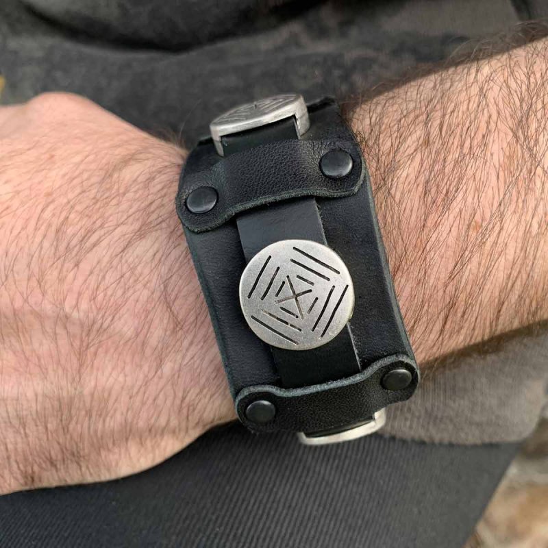 Leather Cuff »Viking«