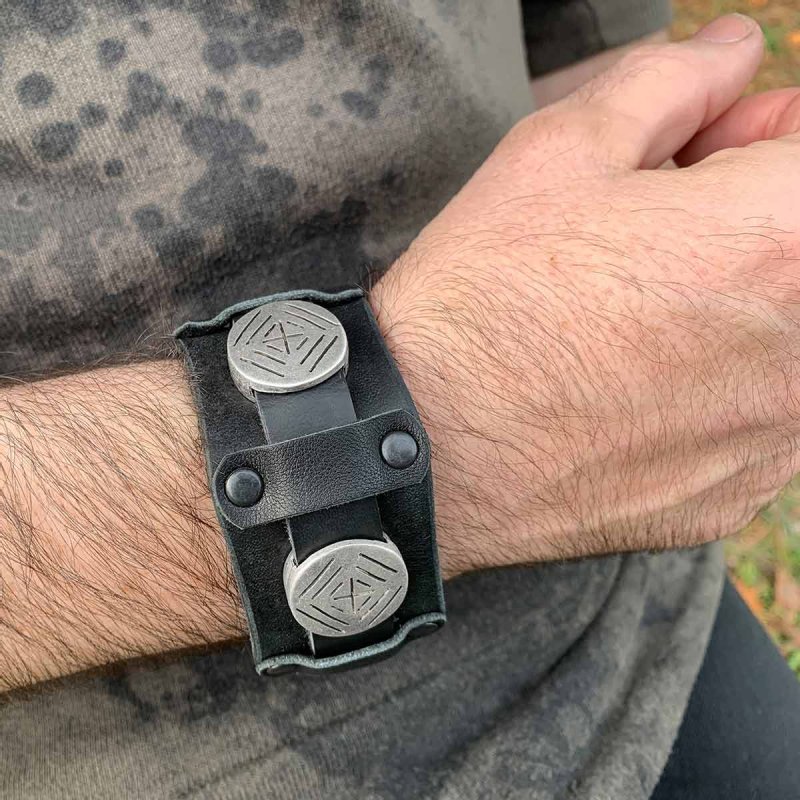 Leather Cuff »Viking«