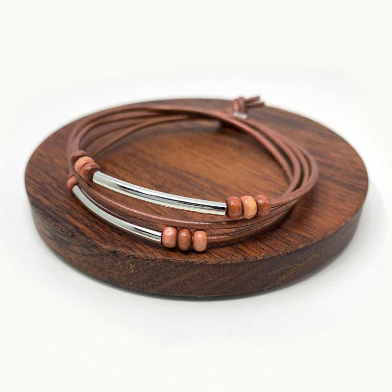 Boho Style Leather Wrap Bracelet