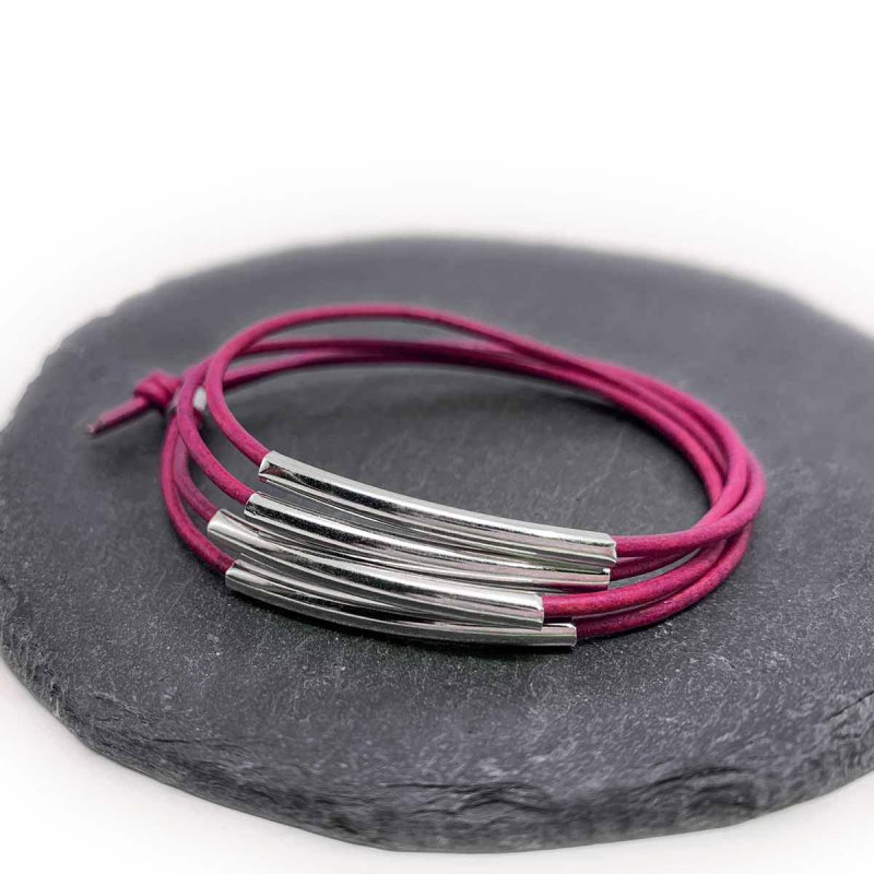 Soft Leather Wrap Bracelet