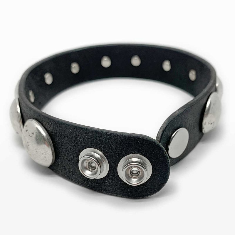Leather Choker with Metal Snap Closure
