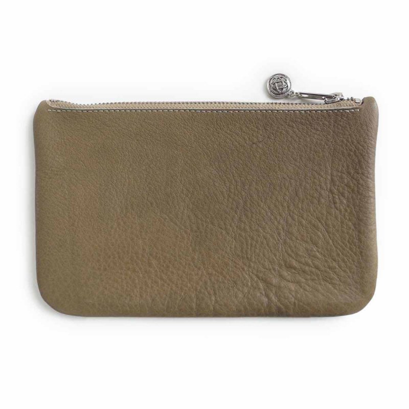 Leather Pencil Pouch with Zipper and Celtic Ornament